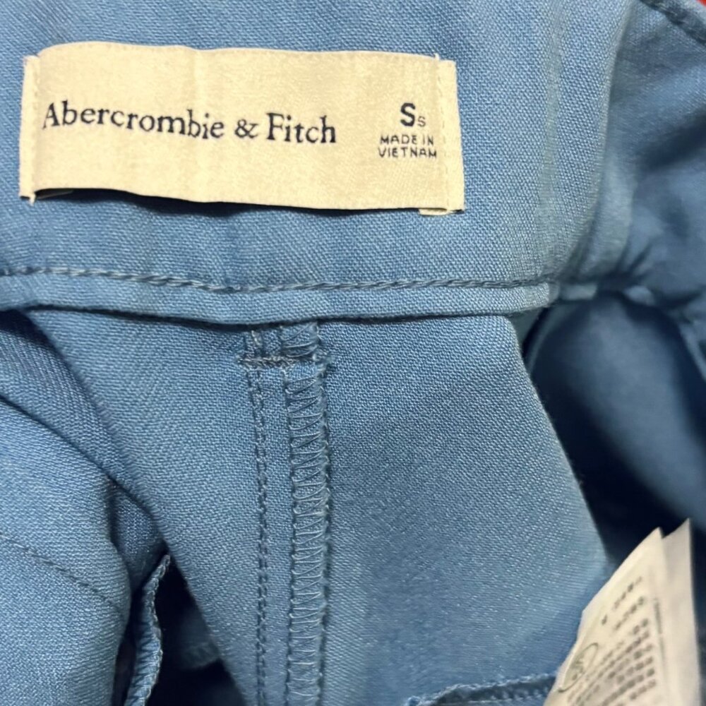 Abercrombie & Fitch Womens Blue Wide-Leg Trousers Size S - Picture 6 of 6